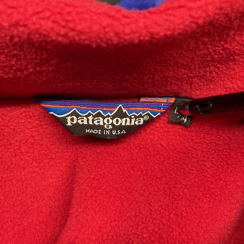 Patagonia Shelled Synchilla Ski Jacket Purple Red Womens Small Vintage - Picture 15 of 16